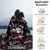 1pc Cheeky But Charming Kuromi Design Blanket, Cartoon Throw Blanket for Home Decor, Gift Idea for Family and Friend, Living Room, Travel, Camping, Ca