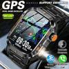 Новые GPS Военные Уличные Спортивные Умные Часы Мужские 2,01-дюймовые AMOLED 3ATM IP69K Водонепроницаемые Компас Звонки Плавание Фитнес Смарт-часы