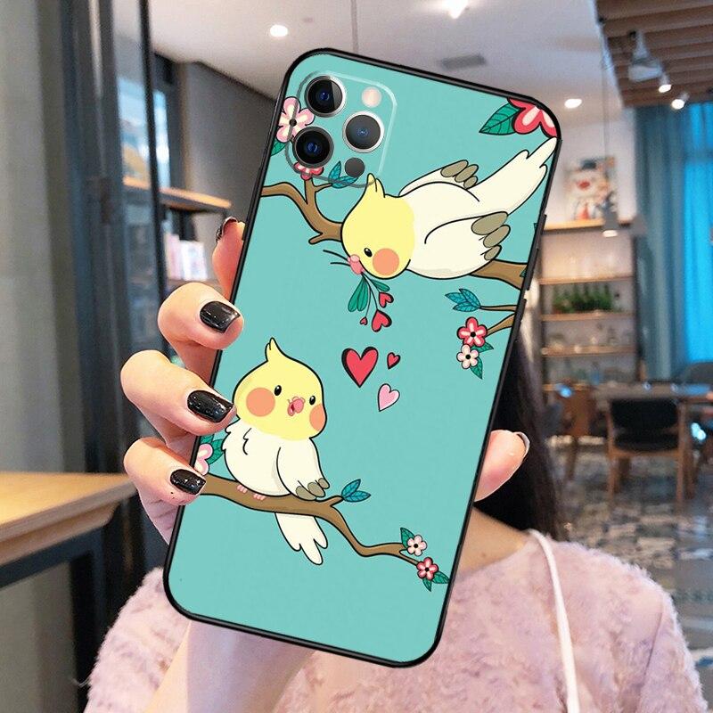Чехол для телефона Chubby Cockatiels Parrotlets для iPhone 14 Pro Max XS X XR, чехол для iPhone 13 12 Mini 11 Pro Max 7 8 Plus