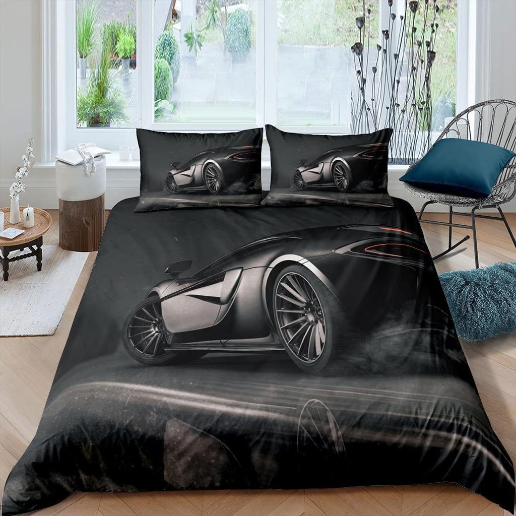 Three Piece Sports Car Series Down Quilt Cover Grinding Kit Quilt Cover