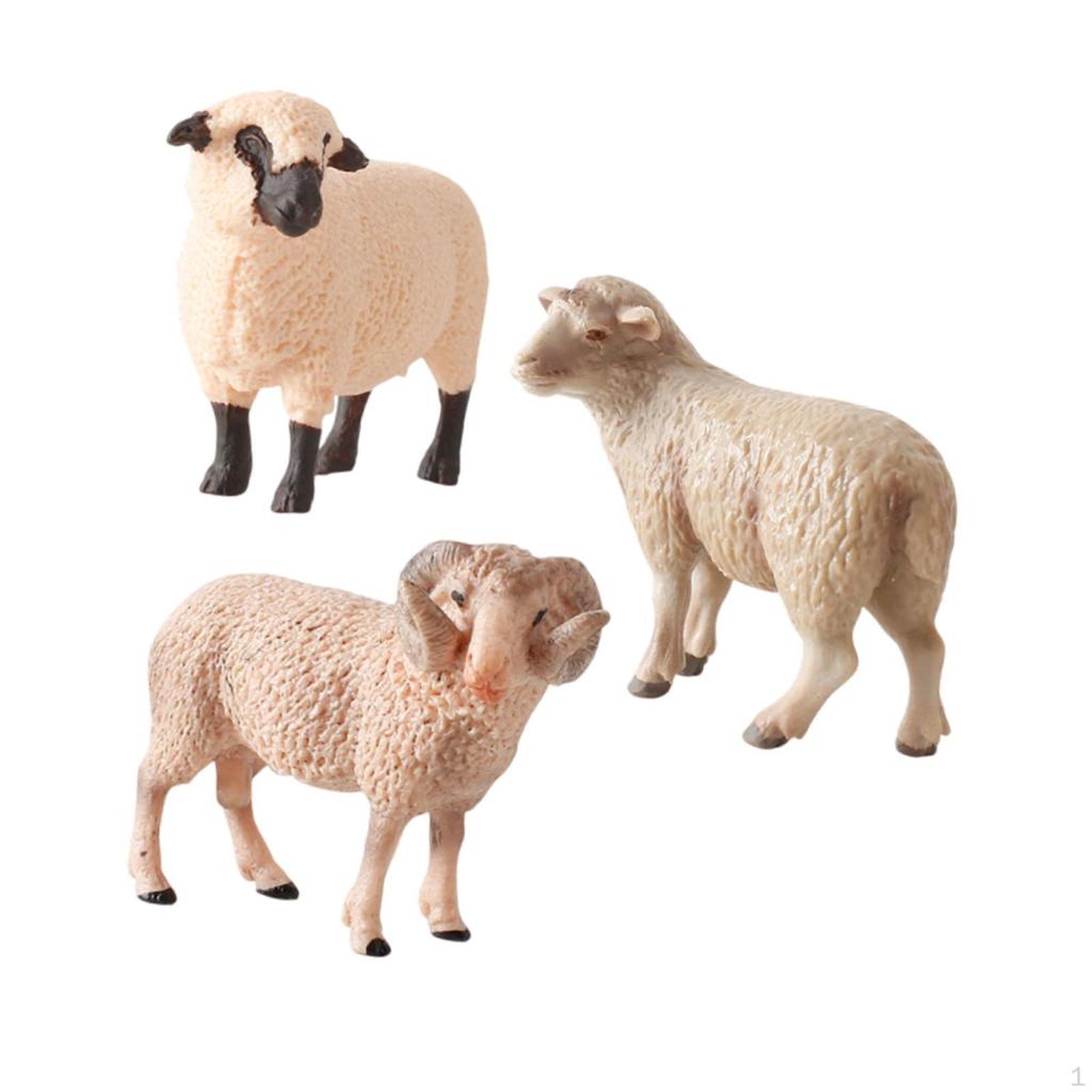 Farm Animal Figurine Set Educational Toy And Sheep Models for Kids