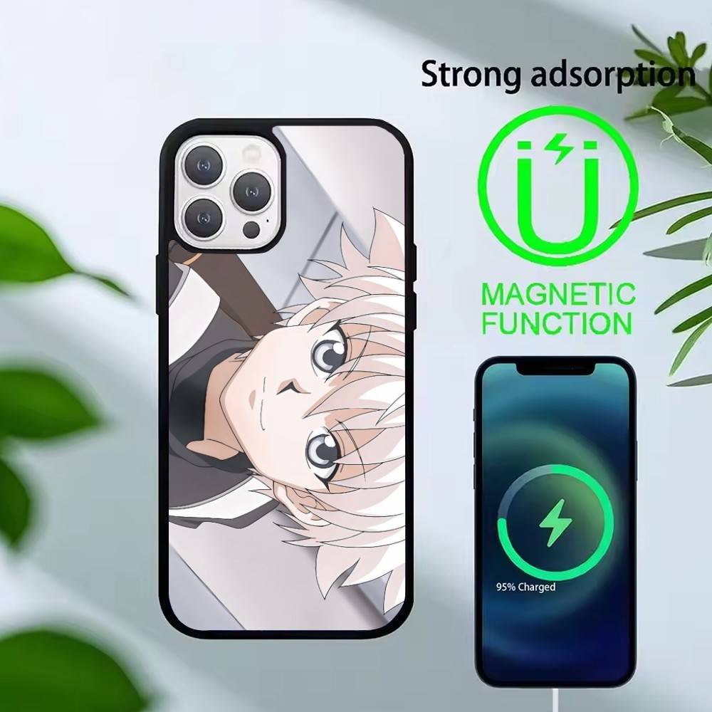 G-Killua Zoldyck K-Hunter X Hunter Phone Case For iPhone 14,16,15,13,17,12,Plus,Pro,Max Magnetic For Magsafe Frosted Cover