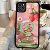 Animated S-Strawberry S-Shortcake Magnetic Matte Phone Case For IPhone 16 17 15 14 13 12 11 For Magsafe Wireless Charge Cover