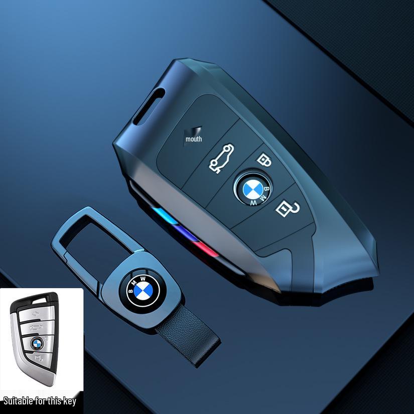 Чехол для ключа BMW: Подходит для 26 моделей, включая 5 Серию, X5, X1, 525, X3, X7 и 3 Серию.