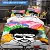 Bad Bunny Collage 3pcs K-pop music group Bedding set,Ideal for Bedroom, Dormitory,Including Duvet Cover And 2pcs Pillowcases,Fan gifts