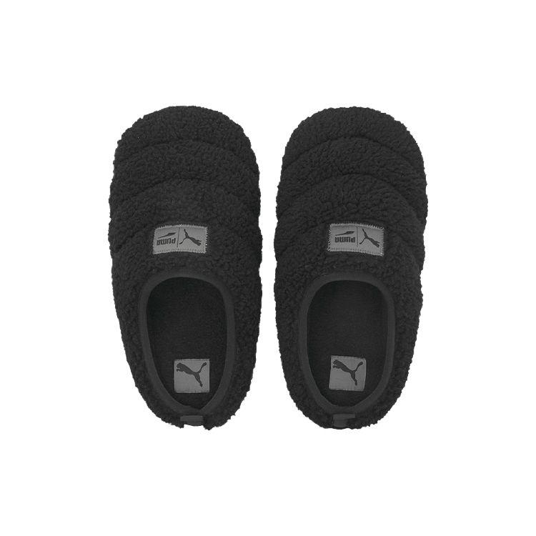 Puma Scuff Sherpa Slippers Black Unisex Sneakers Dark-Shadow 384943-02