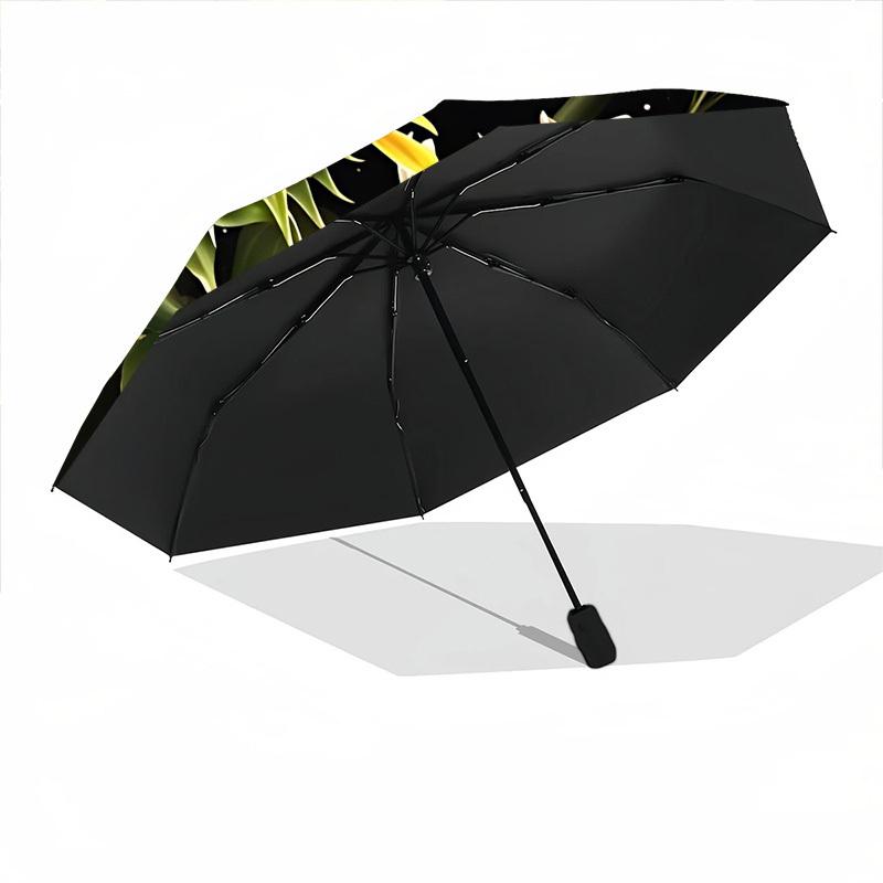 1pc Butterfly Sunflower Bouquet Automatic Folding Umbrella Durable Iron Frame,All Seasons Home Travel Outdoor Multifunctional Umbrella yy251115193