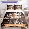 3pcs Custom Name Giraffe Dreams Stars Bedding Set Printed Bedding Set Duvet Cover Closure Includes 1 Duvet Cover & 2 Pillowcases Bedroom Decor