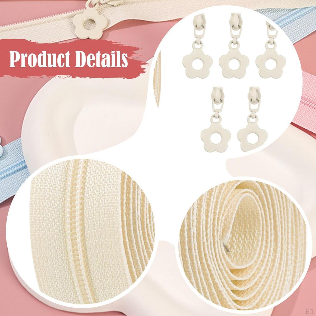 Coil Zippers Nylon Chain with Replacement Parts for Garment Making