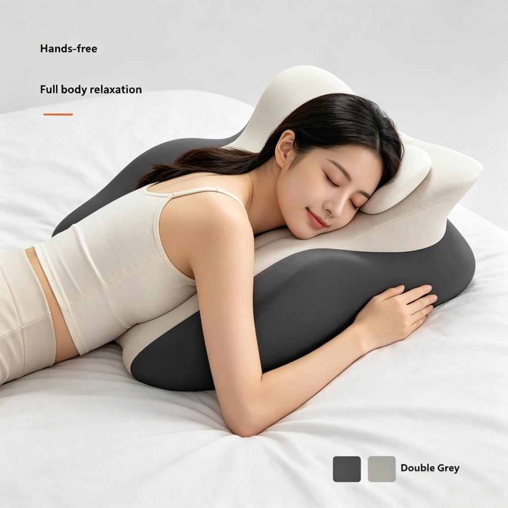 Wedge Pillow Multi-Positional Memory Foam Ergonomic Pillow with Removable Cover Couple Bed Pillow for Body Pain Relief