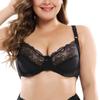 Thin Cup Bras for Women With Wired Sexy Lace Lingerie Plus Size Underwear 38D-48 D Cup