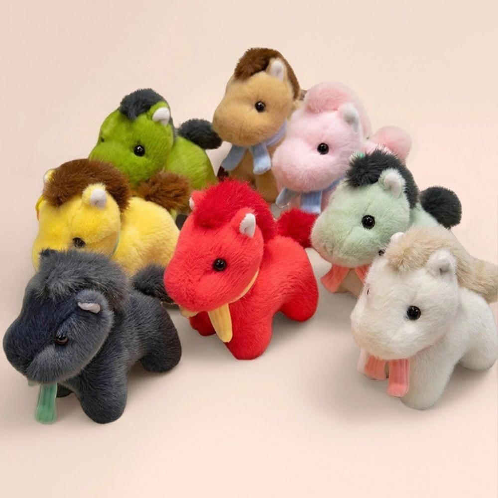 Cartoon Pony Plush Doll Pendant Stuffed Simulation Horse Toy Keychain Room Decoration