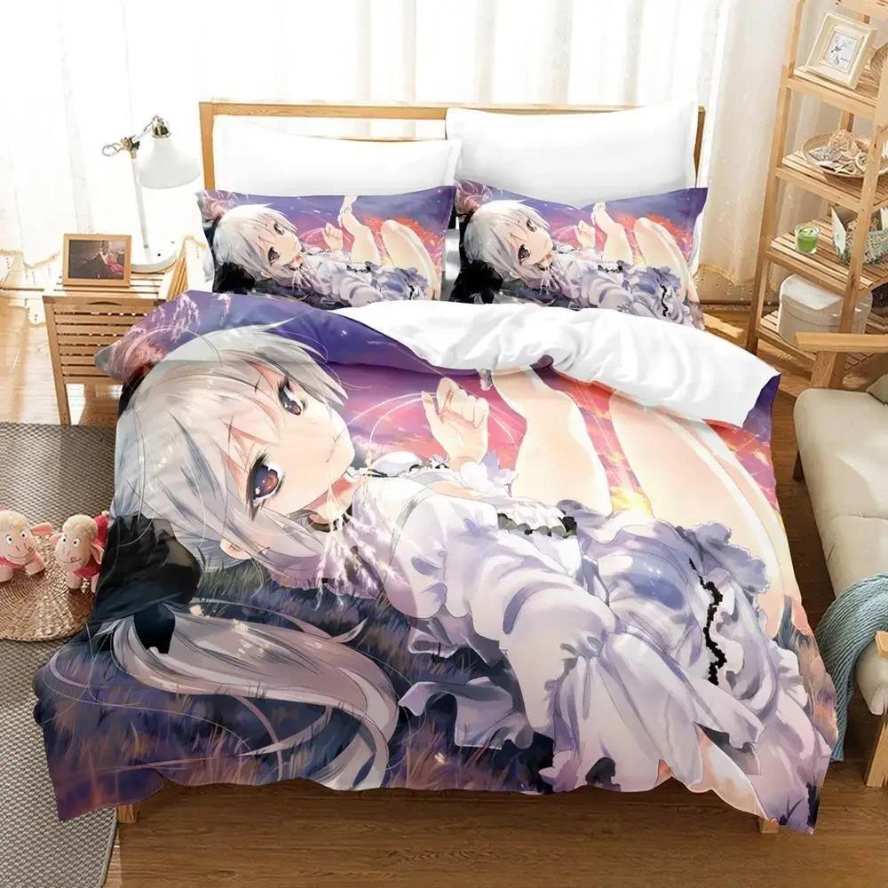 Sexy Yosuga No Sora Bedding Set King Queen Twin Size Duvet Cover Comforter Pillowcase for Boys Girls Adults