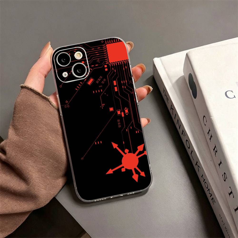 Креативный чехол для телефона с рисунком печатной платы Для iPhone17,16,15,14,13,12,11 Plus,Pro Max Мягкий прозрачный чехол