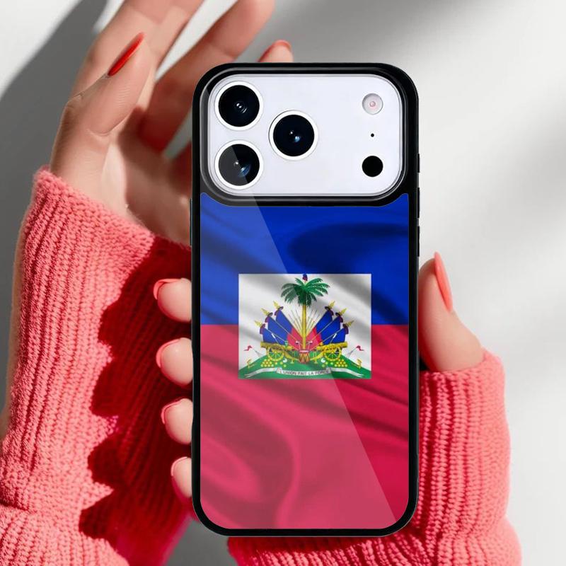 Чехол для телефона с принтом флага Гаити для iPhone 17 16 15 14 13 Pro Max Задняя крышка для 12 11 Pro Coque