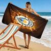 Manchester City F.C Print Beach Towel, Large Soft Quick Dry Towel for Beach Camping Swimming