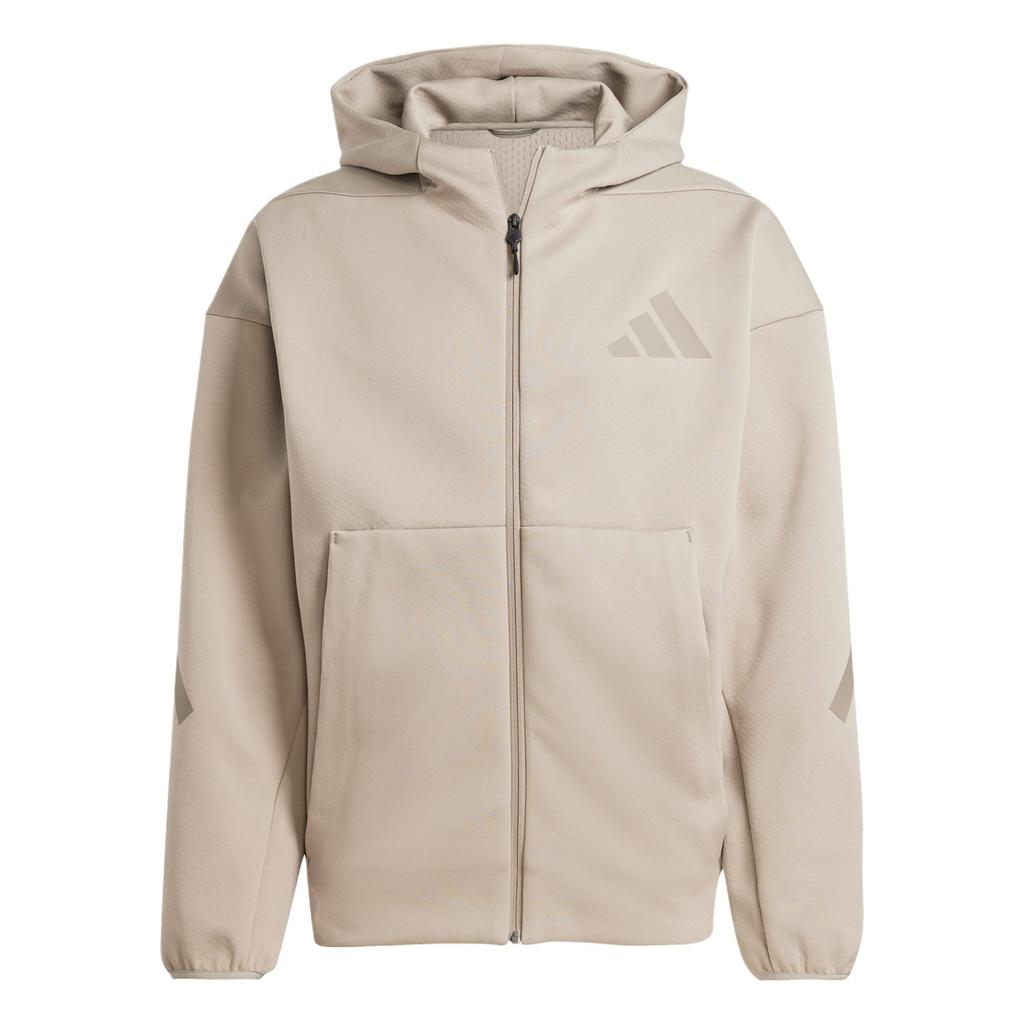 Adidas Z.N.E. Casual Fashion Minimalist Hooded Long Sleeve Jacket Men Jacket Gray Brown JC5495
