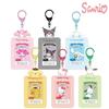 Держатель для удостоверения личности Sanrios Hellokittys Kuromi Melody, симпатичная мультяшная карточка, держатель для удостоверения личности с фотографией, брелок для ключей, аксессуары