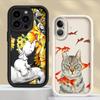 Чехол для iPhone 17 Pro Max 11 14 15 Plus Air 17e 12 Pro 13 16 Чехол для телефона Животные Кошки Слоны