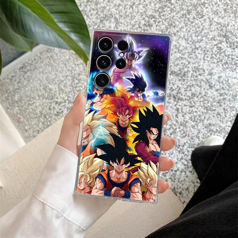 Dragons Anime Balls S26 Ultra Case Coque For Samsung Galaxy S25 S26 S24 S23 Ultra S22 S20 Plus S21 FE A57 5G Clear Phone Cover