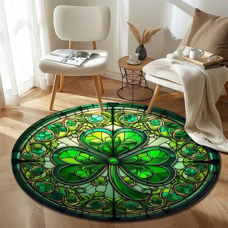 Whimsical Round Turtle Multicolor Accent Rug, Non-Slip Floor Mat for Kids Room