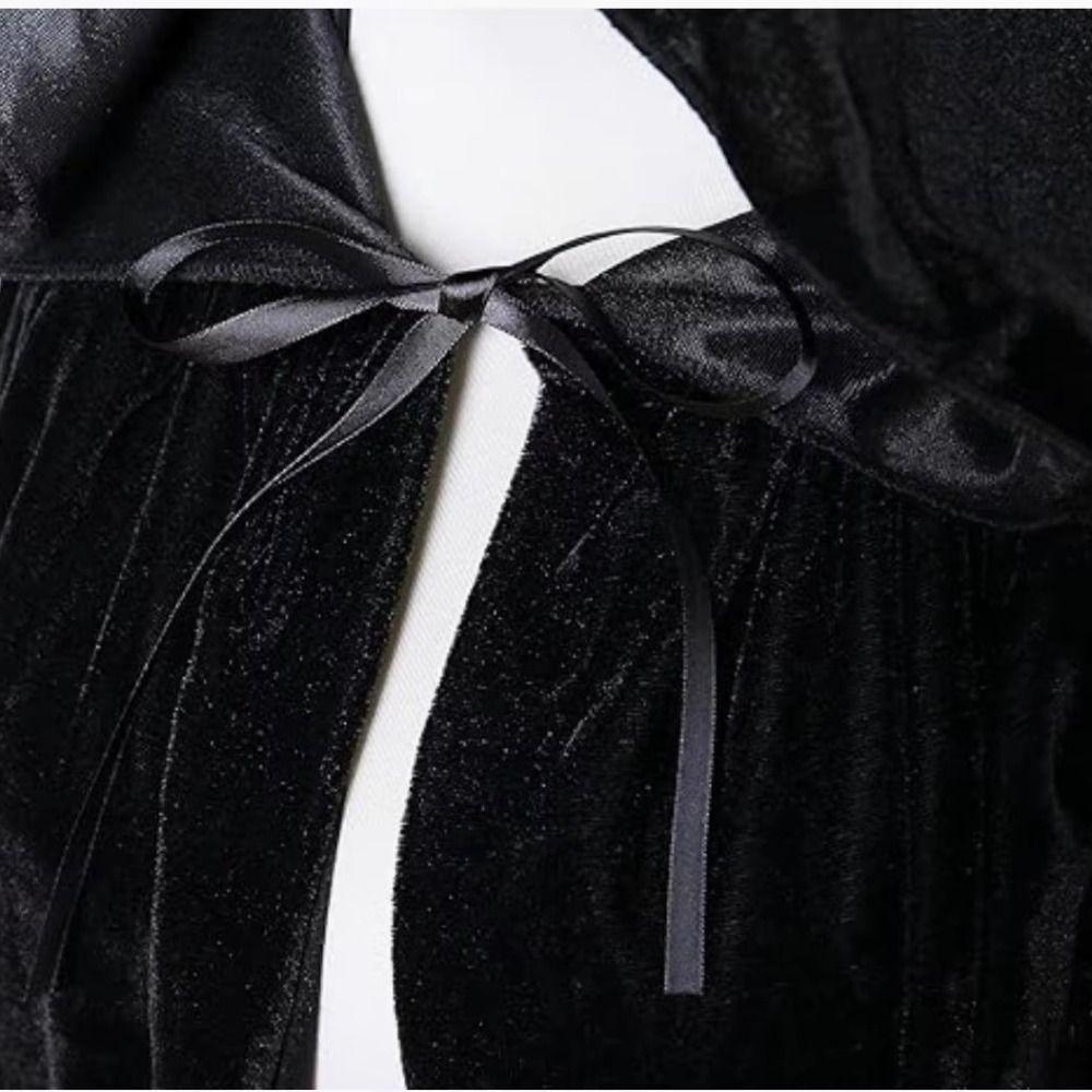 Двусторонняя hooded мантия, полная длина, длинный плащ, новинка, бархатный плащ, аниме-конвент