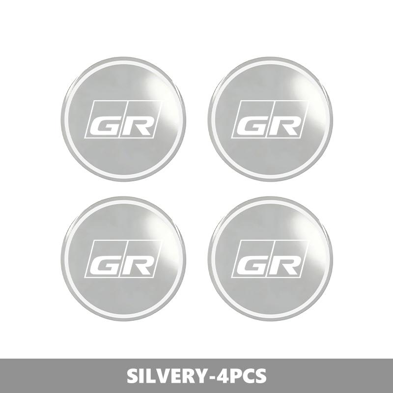 EBN5   For Toyota 4Pcs 56MM Car Wheel Center Hub Caps Logo Sticker GR Yaris Corolla Prius Aqua Vios Mirai Hilux Auris CHR