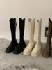 2025 New Autumn and Winter Boots Women's Thick-soled Thick-heeled High-heeled Knight Boots, But Knee-thick Legs, Big Tube Circumference Long Boots