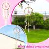 Crystal Broken Stone Circular Ring Suns Catcher Wind Chime Decoration