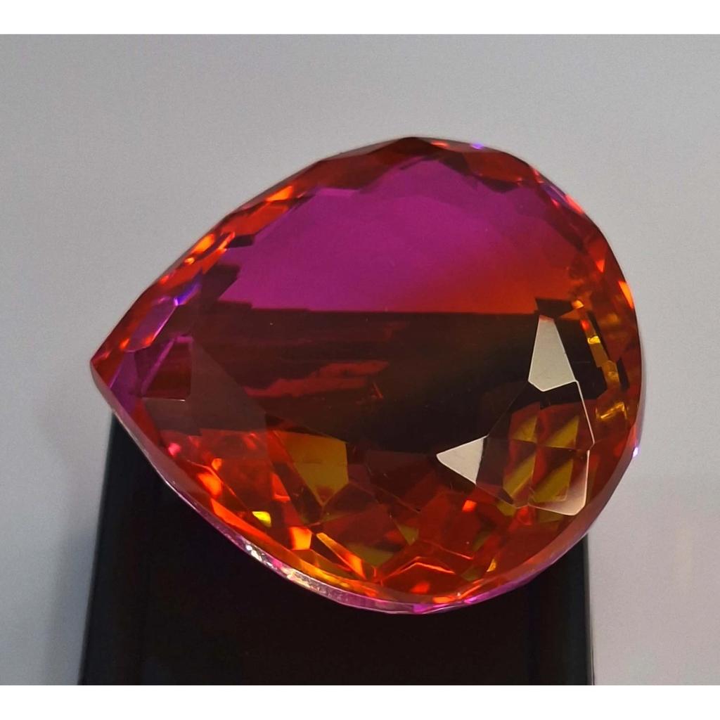 Pear Cut Natural Bi-Color Tourmaline 95-97 Ct Fabulous Certified Loose Gemstone