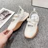 2025 Summer New Mary Jane Retro Ugly Women's Shoes Mesh Cloth Tire Thick Bottom Hollow Sports Sandals Anti-slip Wear Sneakers