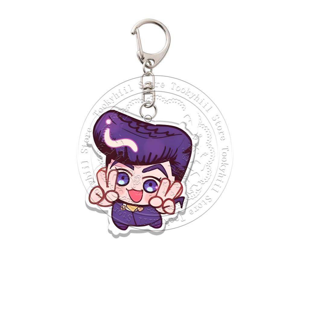 Акриловый брелок JoJo's Bizarre Adventure, версия Q, декоративный элемент для сумки, подвеска, аксессуары, студенческий, аниме, мультфильм, подарок на день рождения