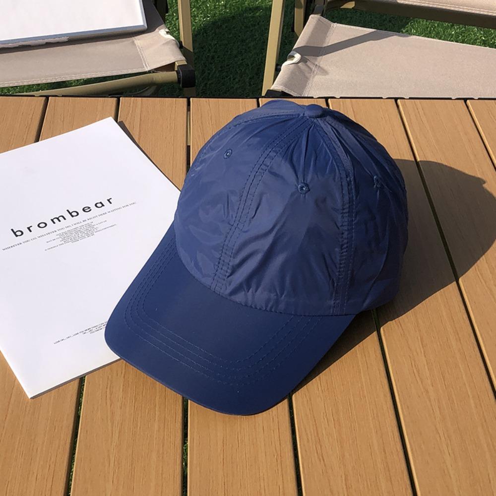 Solid Color Quick-Drying Baseball Cap Korean Style Peaked Cap Casual Solid Color Sun Hat Outdoor