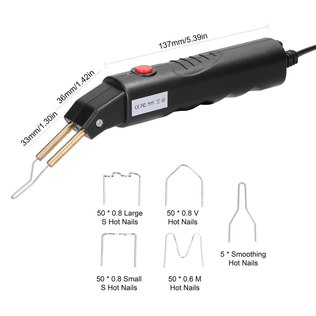 Машина для горячей сварки гвоздей, инструмент для ремонта автомобильных бамперов, ручной горячий степлер, сварочный аппарат для пластмасс