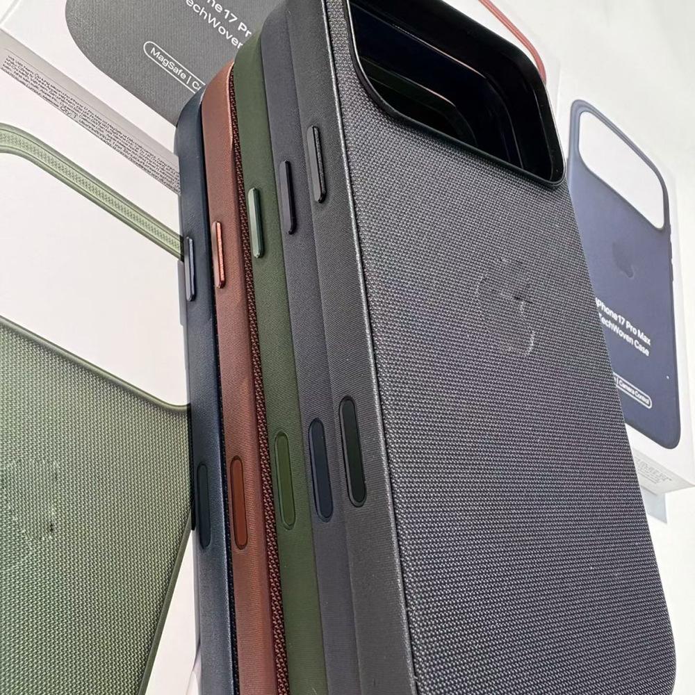 Apple iPhone 17 Pro Max Magnetic Case with Tech Fabric Button Cover