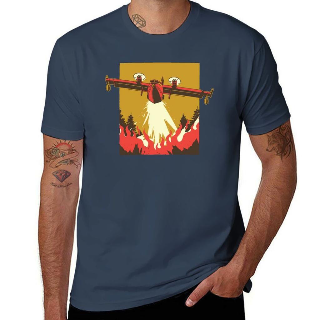 AERIAL FIREFIGHTING TShirt Large Size Soft Cotton TShirt
