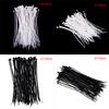 100Pcs Fasten White Black Cable Wire Zip Ties Self Locking Nylon Cable Tie