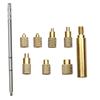 8Pcs Durable M2-M8 T12 Soldering Iron Tip Brass with Adapter Heat Insert Nut Tip Internal Thread Head Hot Nut Use