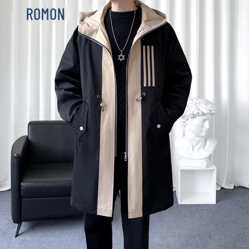 ROMON Мужское легкое тренчкот средней длины