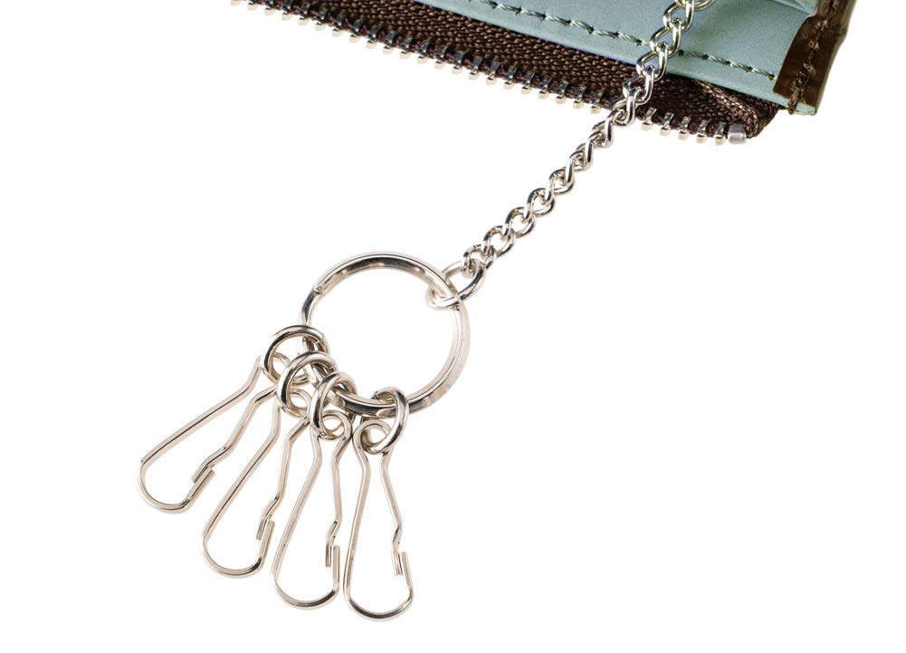 Cypris Карманный Компактный Кожа Bridle Умный Подарок на День для Шоколадный x Светлый 1634 Кошелек-BR Кошелек Все-в-одном, Кошелек, Мужской, Бойфренд, Синий,