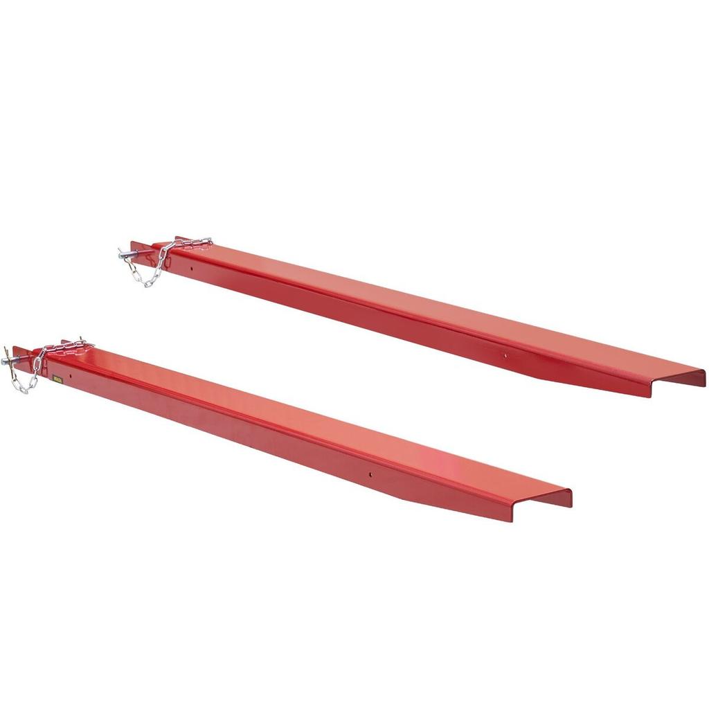 Pallet Fork Extensions, 82" Length 4.5" Width, Heavy Duty Carbon Steel Fork Extensions for Forklifts, 1 Pair Forklift Extensions with Pins, Forklift