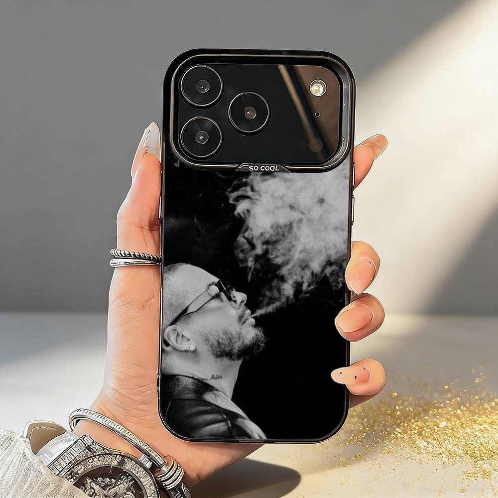 COOL J B-BalvinS Phone Case For iPhone17,16,15,14,13,12,11,Pro,MAX White Matte Shockproof Cover