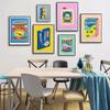 A Box Colourful Risograph Poster Print Canned Fish Retro Art Canvas Painting Wall Kitchen Chili Sauce Mural Cook Room Home Decor