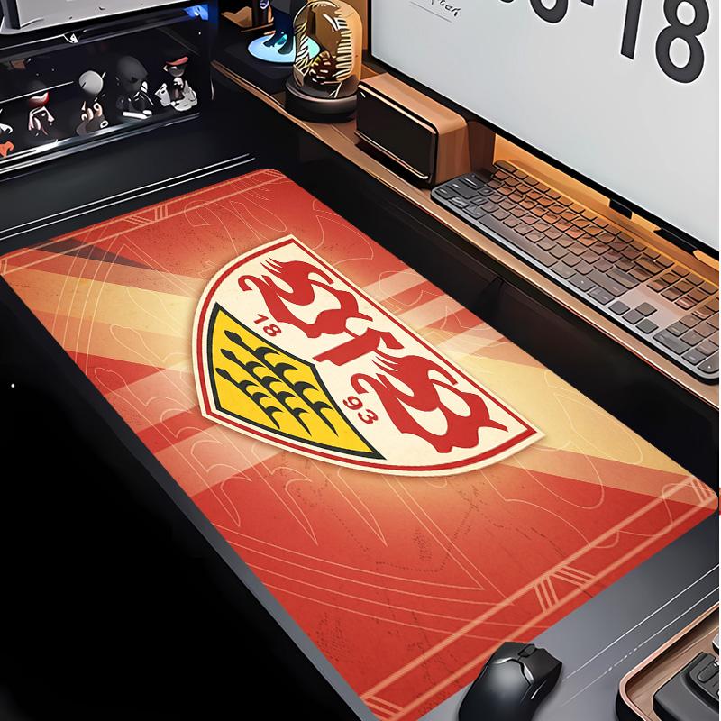 VfB Stuttgart Football Pattern Mouse Pad Non?Slip Rubber Base Gaming Mousepad For Desk Office Home