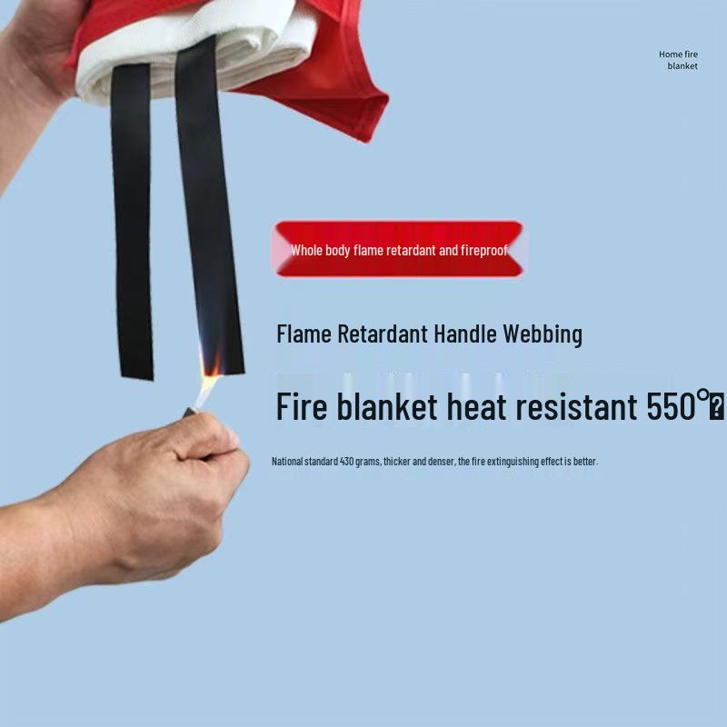 Огнестойкое сварочное одеяло 1x1 метр - Огнестойкая ткань из стекловолокна для пожарной безопасности и защиты от дыма