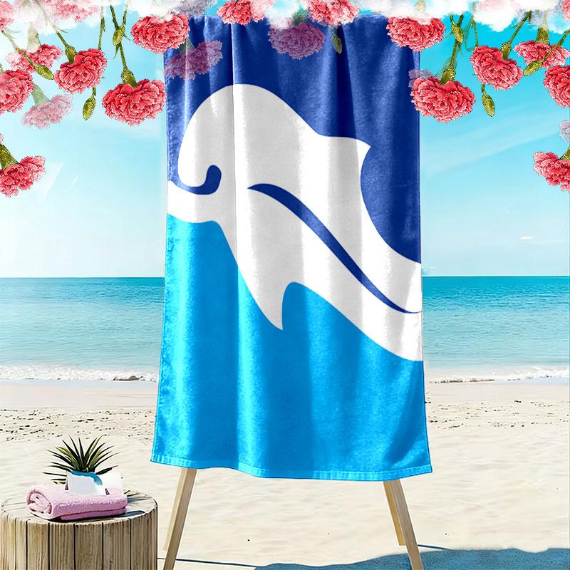 Delfino Pescara 1936 Print Beach Towel, Large Soft Quick Dry Towel for Beach Camping Swimming