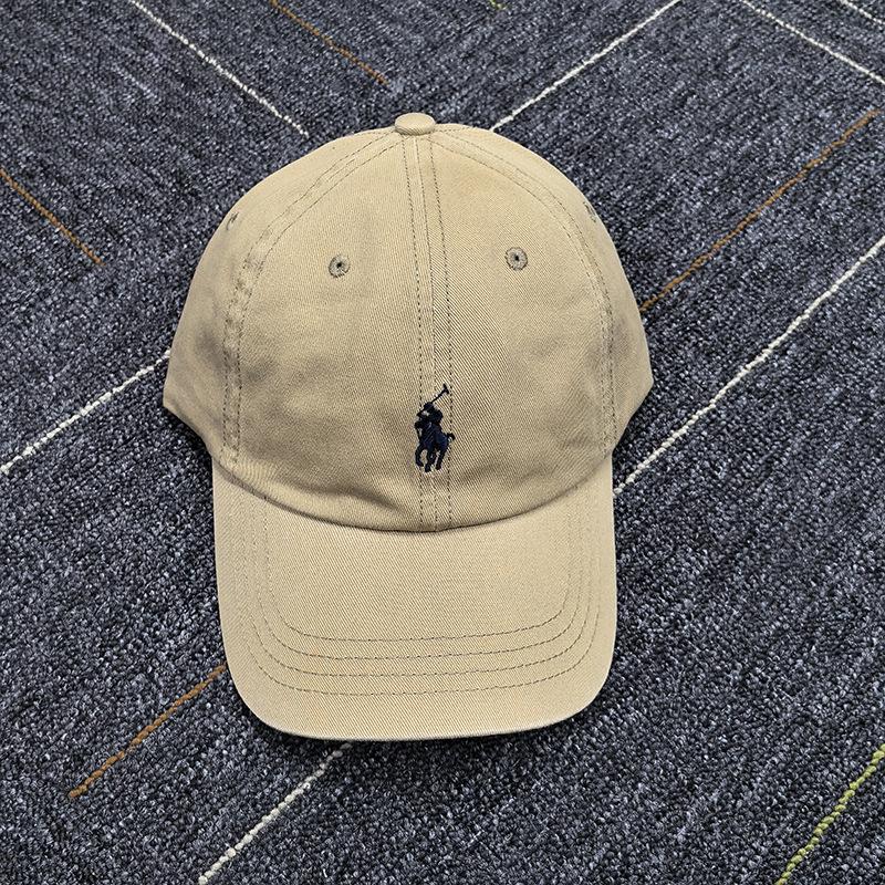 RL Ralph Gray Бейсболка-поло с вышивкой логотипа-лошадки - Унисекс, мягкий верх