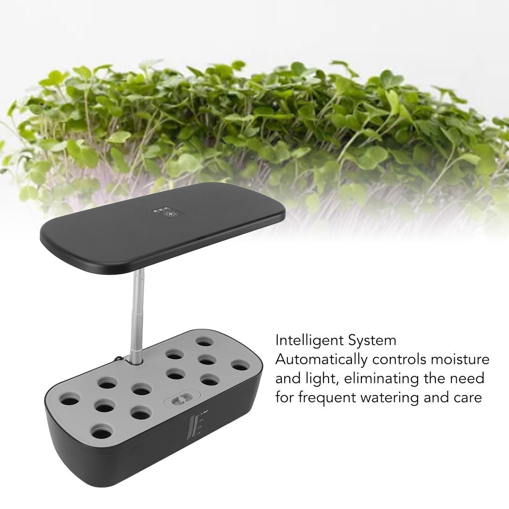 Hydroponics Growing System Planter ABS 12 Pods Soilless Indoor Garden Kit with LED Grow Light for Home