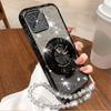 Honor 200 Lite Glitter Crystal Bracelet Phone Holder Case For Honor 200 Pro 100 90 80 70 60 50 30 20 Pro SE Stand Silicone Cover