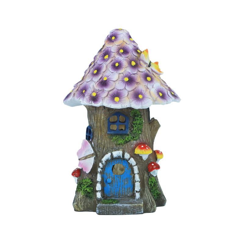 Садовые украшения-колибри на солнечной батарее для патио, ландшафтные светильники из смолы